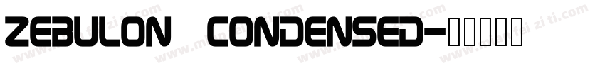 Zebulon Condensed字体转换